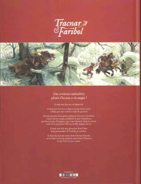 Verso de l'album Tracnar & Faribol 1 Vagabondage en contrées légendaires