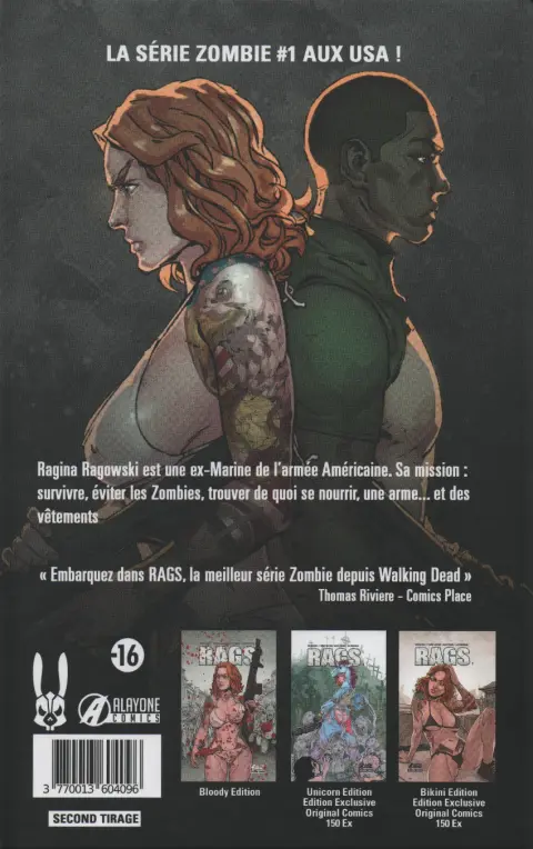 Verso de l'album Rags 1