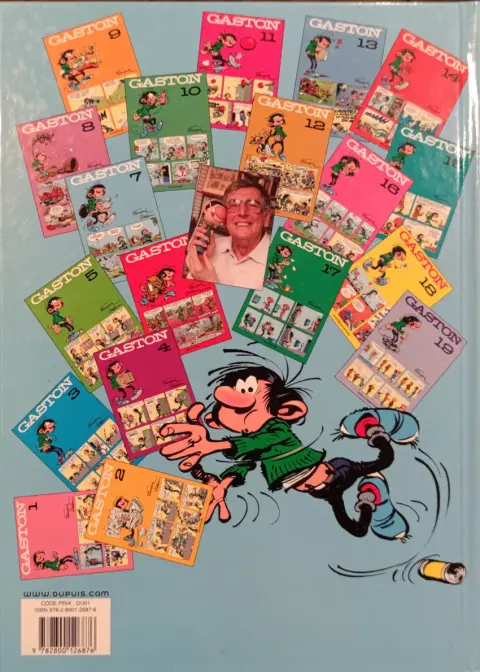 Verso de l'album Gaston Tome 7