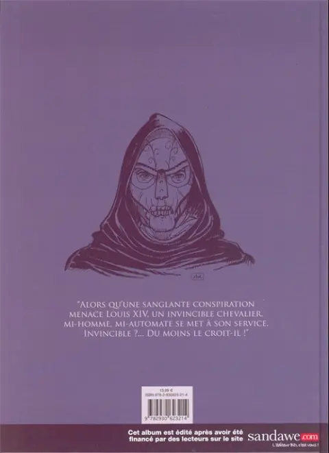 Verso de l'album Le Chevalier mécanique