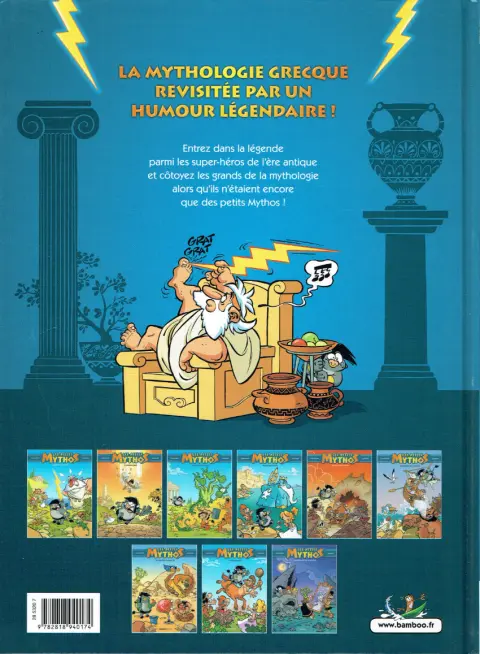 Verso de l'album Les Petits Mythos Tome 7 Les raclées d'Héraclès