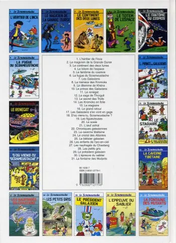 Verso de l'album Le Scrameustache Tome 31 La fontaine des mutants