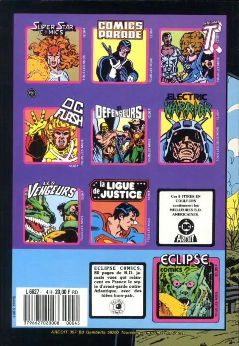 Verso de l'album Hulk Album N° 4