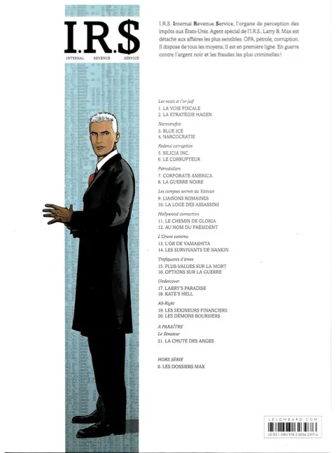Verso de l'album I.R.$. Tome 10 La loge des assassins