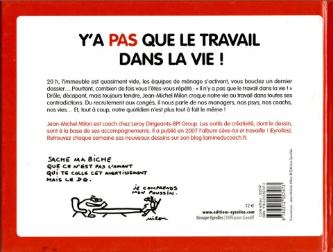 Verso de l'album Y'a pas que le travail dans la vie ! Mais y'a le travail quand même !!!