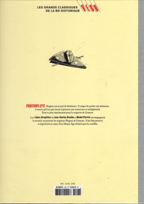 Verso de l'album Les grands Classiques de la BD Historique Vécu - La Collection Tome 107 Les Aigles décapitées - Tome X : L'Héritier de Crozenc