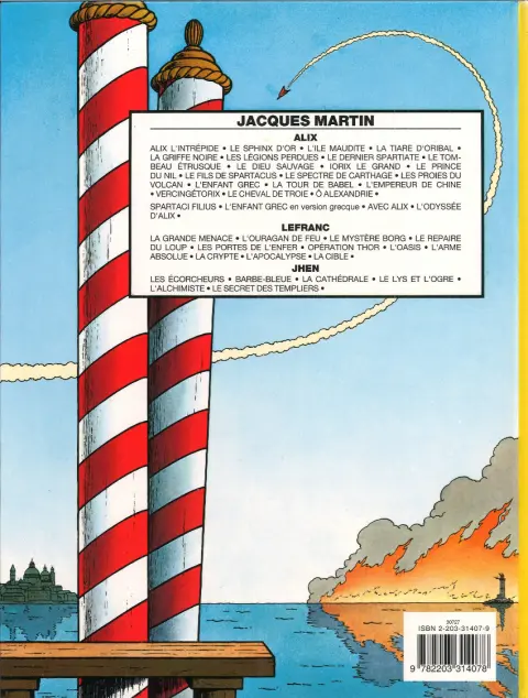 Verso de l'album Lefranc Tome 7 L'oasis