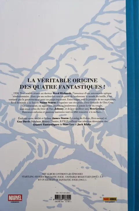 Verso de l'album Fantastic Four - Molécules Instables
