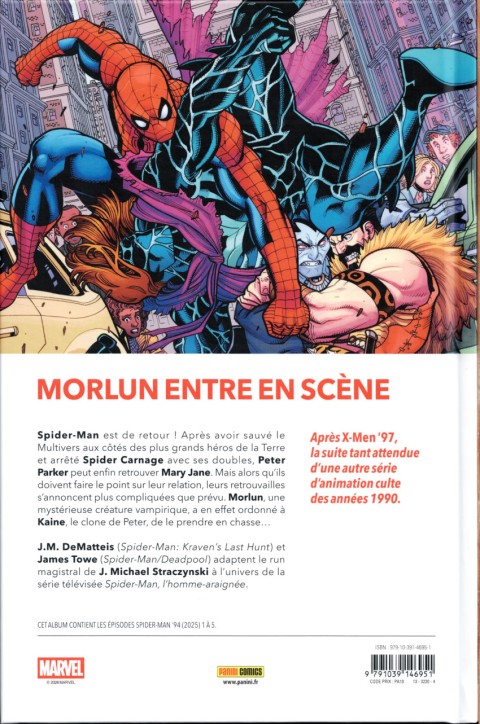 Verso de l'album Spider-man '94 Tome 1 Le retour