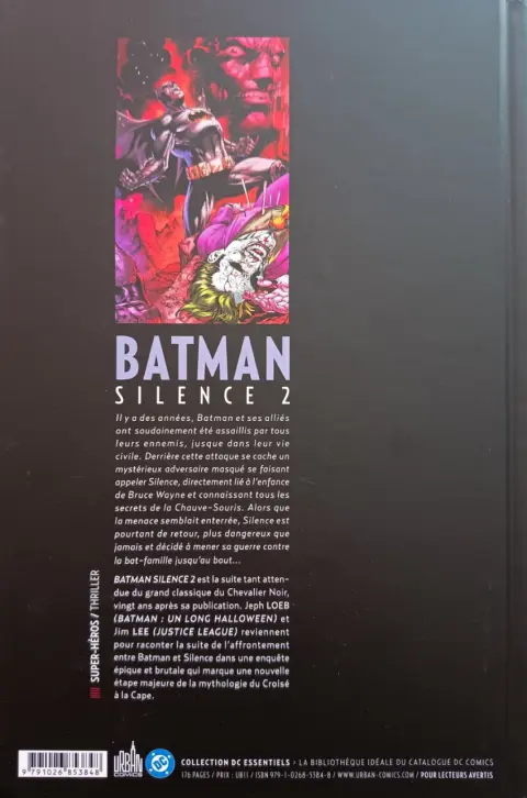 Verso de l'album Batman - Silence 2