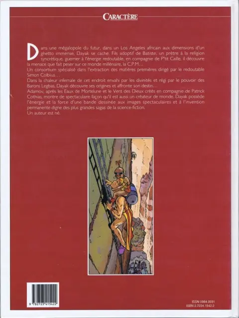 Verso de l'album Dayak Tome 1 Ghetto 9