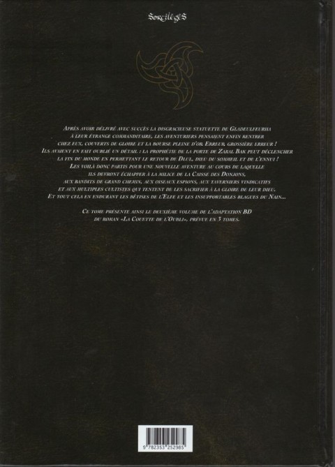 Verso de l'album Le Donjon de Naheulbeuk Tome 8 Troisième saison, partie 2