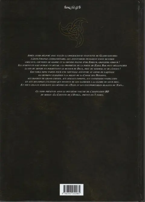 Verso de l'album Le Donjon de Naheulbeuk Tome 8 Troisième saison, partie 2