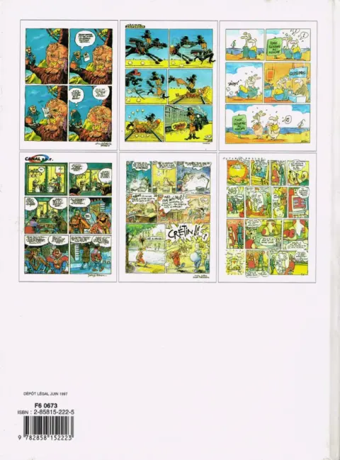 Verso de l'album Fluide Glacial - L'album Tome 2 96-2