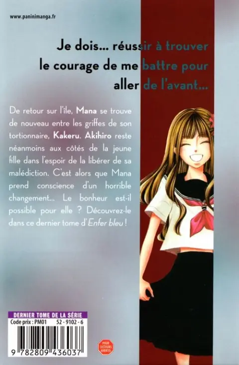 Verso de l'album Enfer bleu 3