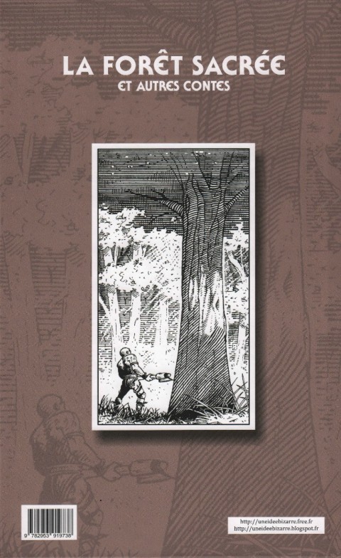 Verso de l'album La Forêt sacrée et autres contes