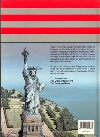 Verso de l'album Frenchy Tome 3 Brooklyn blues