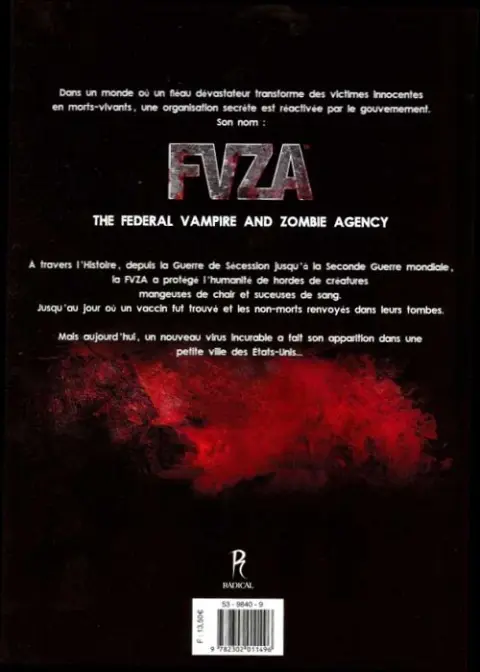 Verso de l'album FVZA Tome 1