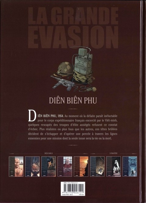 Verso de l'album La grande évasion Tome 5 Dien Bien Phu