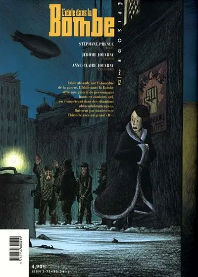 Verso de l'album L'Idole dans la bombe Épisode 2