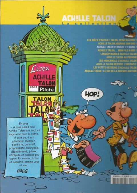 Verso de l'album Achille Talon La Collection Tome 3 Achille Talon persiste et signe !