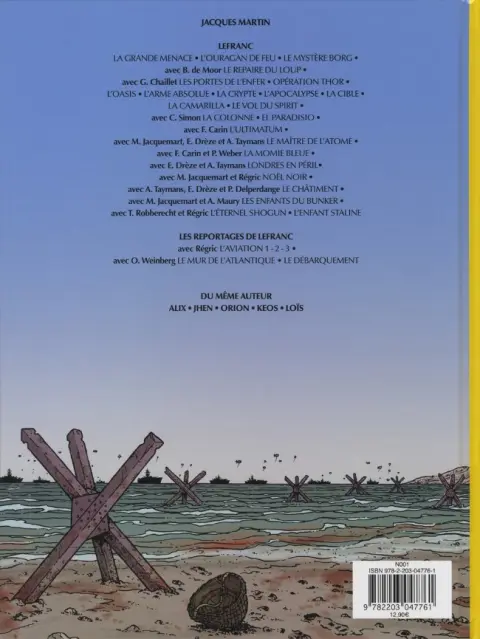 Verso de l'album Les reportages de Lefranc Tome 2 Le débarquement