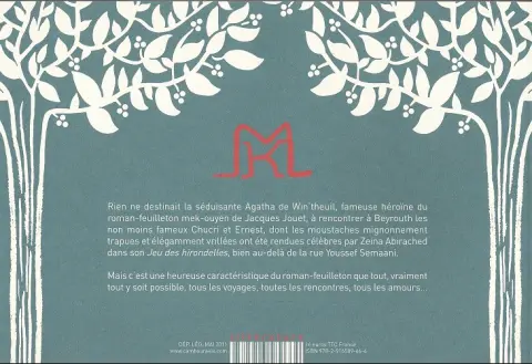 Verso de l'album Agatha de Beyrouth