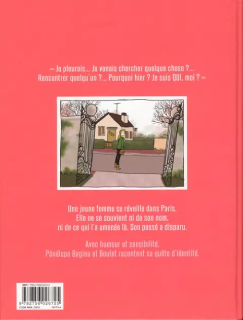 Verso de l'album La page blanche