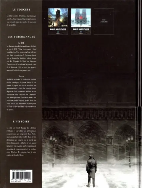 Verso de l'album Paris Maléfices Tome 2 L'Or du millième matin