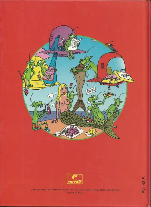 Verso de l'album Les Petits hommes verts Tome 1 Bonjours les ébats