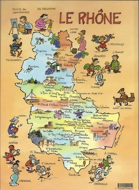 Verso de l'album Le Professeur Godillot présente Tome 1 La fabuleuse histoire des communes du Rhône