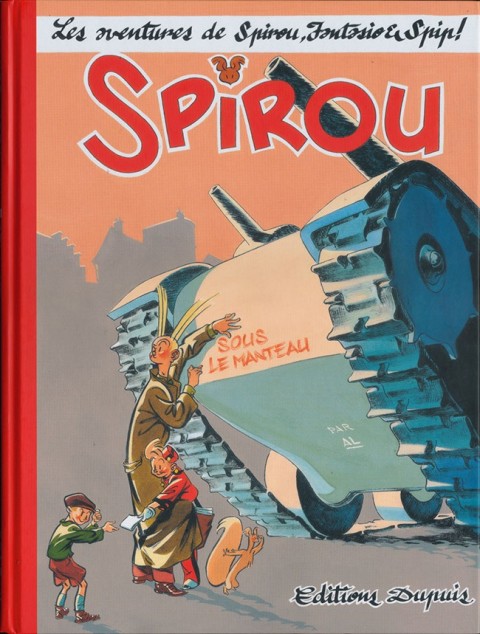 Couverture de l'album Spirou et Fantasio - Une aventure de... / Le Spirou de... Spirou sous le manteau
