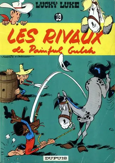 Couverture de l'album Lucky Luke Tome 19 Les rivaux de Painful Gulch