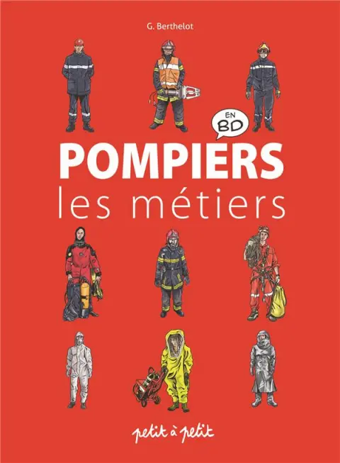 Les métiers en BD Pompiers : les métiers