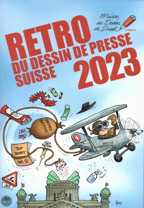Couverture de l'album Rétro du dessin de presse suisse 2023