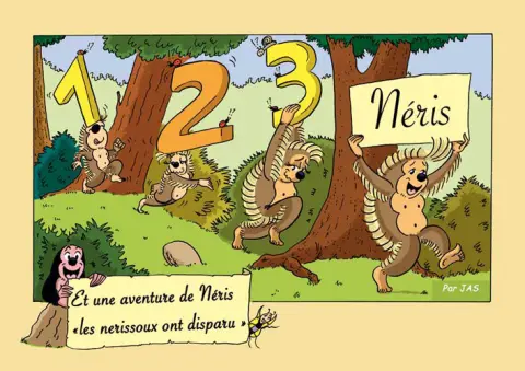 Néris le hérisson 1,2,3 Néris