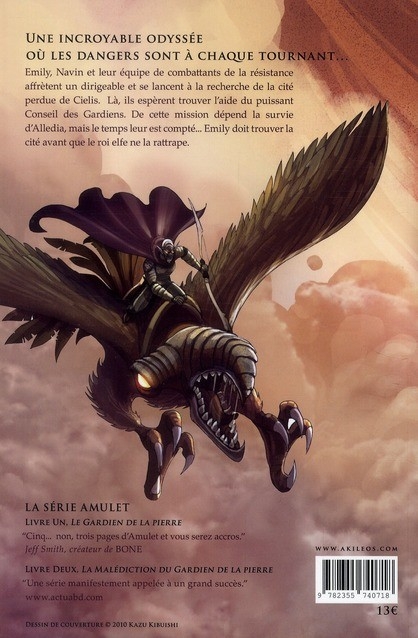 Verso de l'album Amulet Livre Trois Les chercheurs de nuages