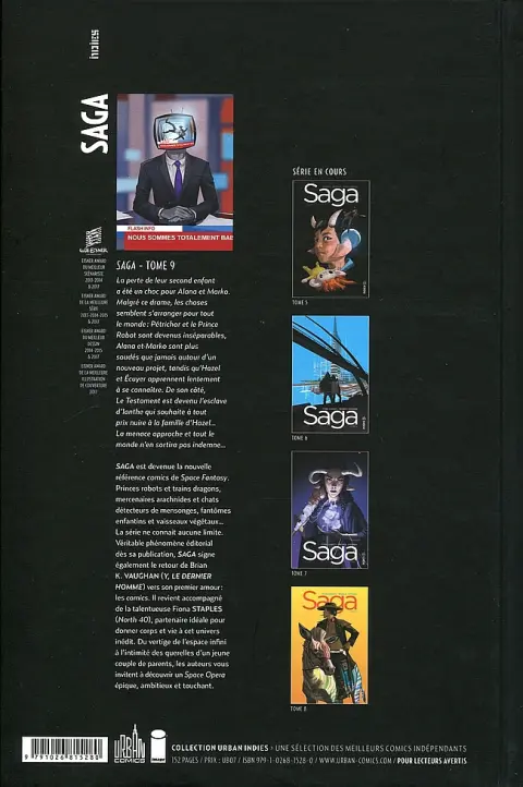 Verso de l'album Saga Tome 9