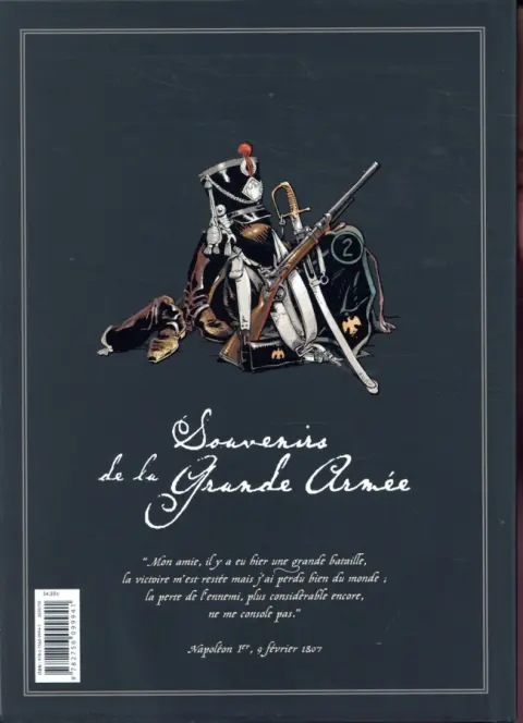 Verso de l'album Souvenirs de la Grande Armée Edition Intégrale