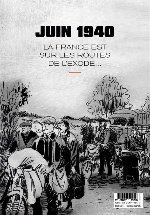 Verso de l'album Suite française Tempête en juin