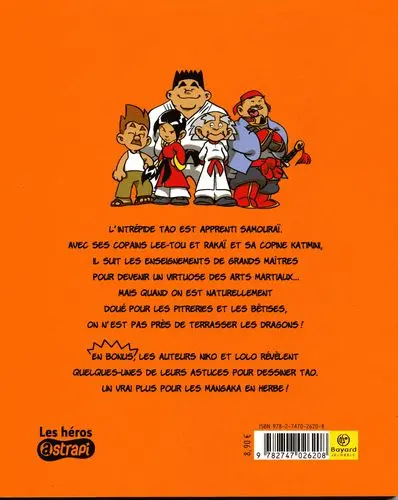 Verso de l'album Tao le petit samouraï Tome 4 Pitres et dragons !