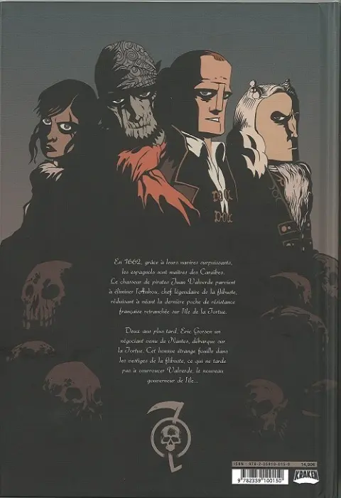 Verso de l'album Tortuga Tome 1
