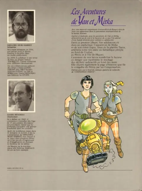 Verso de l'album Les aventures de Yan et Mirka L'expédition perdue