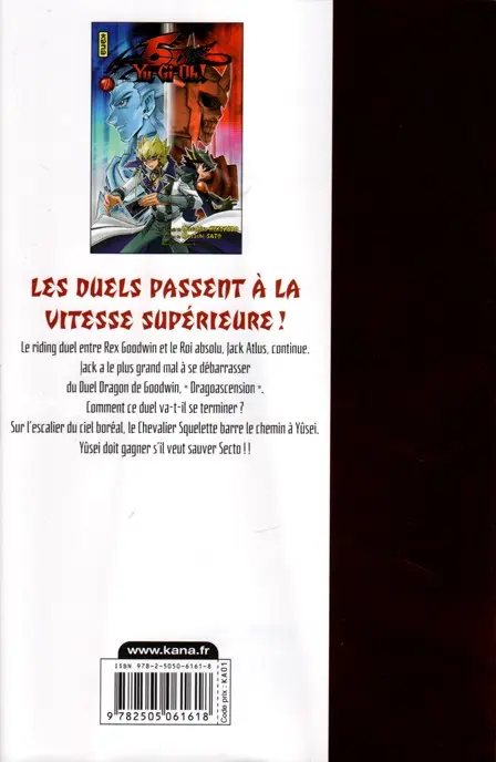 Verso de l'album Yu-Gi-Oh ! 5 D's 7