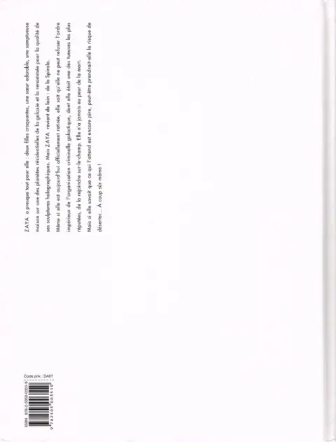 Verso de l'album Zaya 1