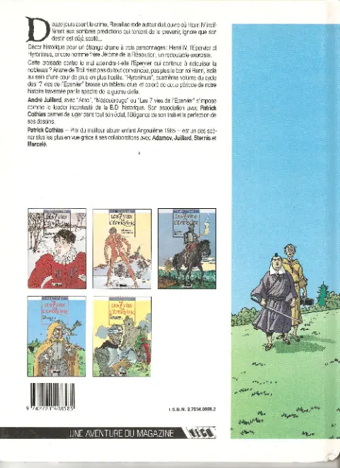 Verso de l'album Les 7 Vies de l'Épervier Tome 4 Hyronimus