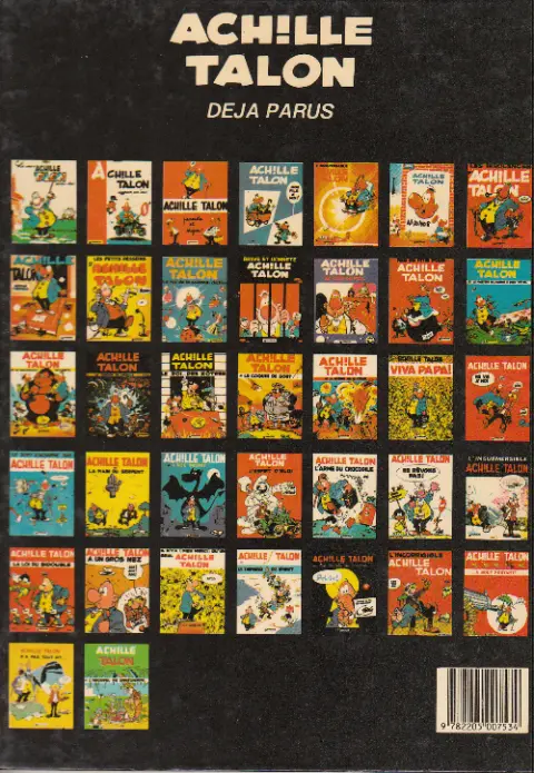 Verso de l'album Achille Talon Tome 9 Les petits desseins d'Achille Talon