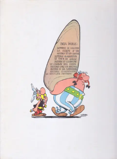 Verso de l'album Astérix Tome 5 Le tour de Gaule d'Astérix