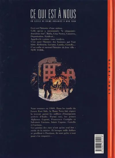 Verso de l'album Ce qui est à nous Tome 1 La mano nera