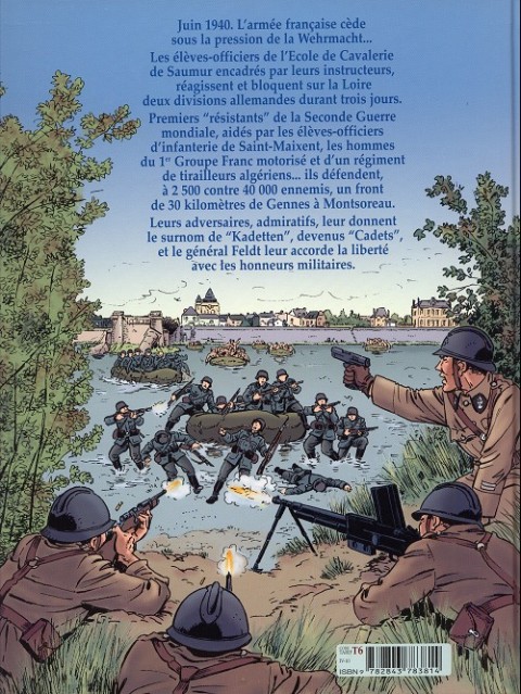 Verso de l'album Avec les Cadets de Saumur Juin 1940